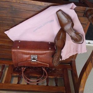 Shoes with matching purse